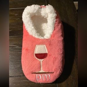 New Large Comfy "Coffee & Wine" AM/PM Slipper Socks